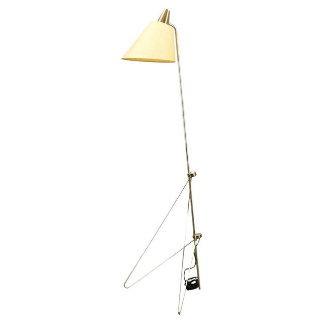 Vintage Giraffe Brass Floor Lamp by Josef Hurka for Napako, Czechoslovakia, 1960s For Sale - Image 13 of 13