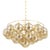 Mitzi Mimi 6-Light Glass Ball Chandelier in Aged Brass For Sale