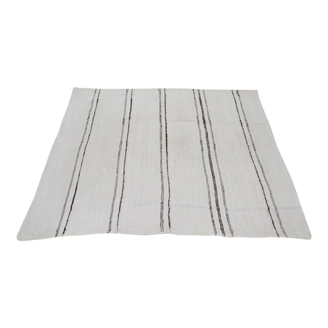 Vintage Turkish Hand Knotted Flatweave Kilim, 5'10x6 For Sale
