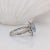 Modern 1.8ct Aquamarine Ring with Earth Mined Diamonds in Solid 14k Gold Oval 9x7mm For Sale - Image 3 of 8