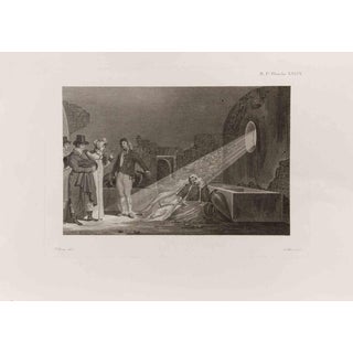 After Francois Mazois, The Discovering of a Skeleton in a House \., Etching, 1812 For Sale