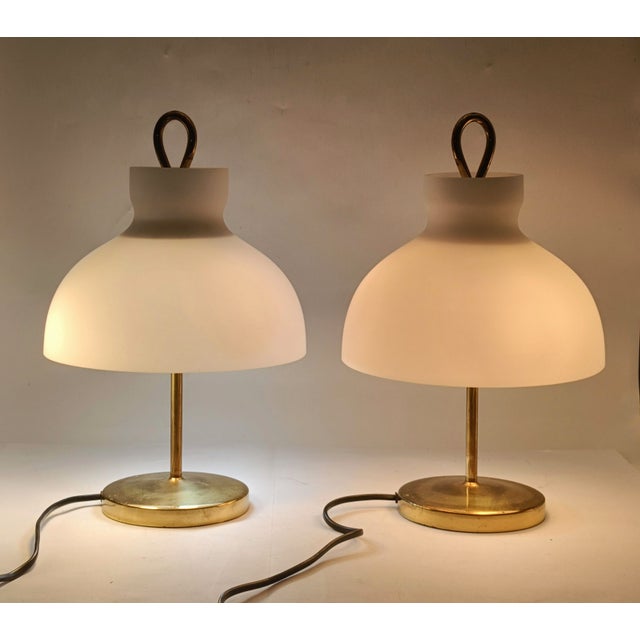 Vintage Italian Arenzano Table Lamps by Ignazio Gardella for Azucena, 1960s, Set of 2 For Sale - Image 6 of 9