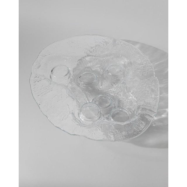 Vintage Scandinavian Glass Vulcano Candleholder by Pertti Kallioinen for Muurla, 1970s For Sale - Image 10 of 11