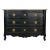 Late 19th Century Black Louis XV Style Chest of Drawers For Sale