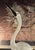 Licio Zanetti 1970s 30" Signed Licio Zanetti Murano Latticino Italian Art Glass Heron Crane Bird Sculpture For Sale - Image 4 of 12