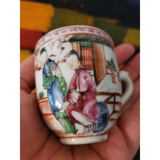 Chinese Antique Chinese Porcelain Qianlong 18th Century Cup For Sale - Image 3 of 8