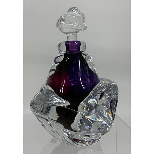 Modern Vintage Leon Applebaum Art Glass Parfumé Bottle For Sale - Image 3 of 13