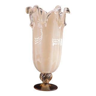 1970s Large Size Murano Glass Vase For Sale