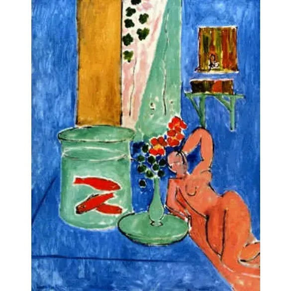 Artist: Henri Matisse Country: France Title: Gold fish and sculpture Medium: Giclee on watercolor paper Marks: L.E...