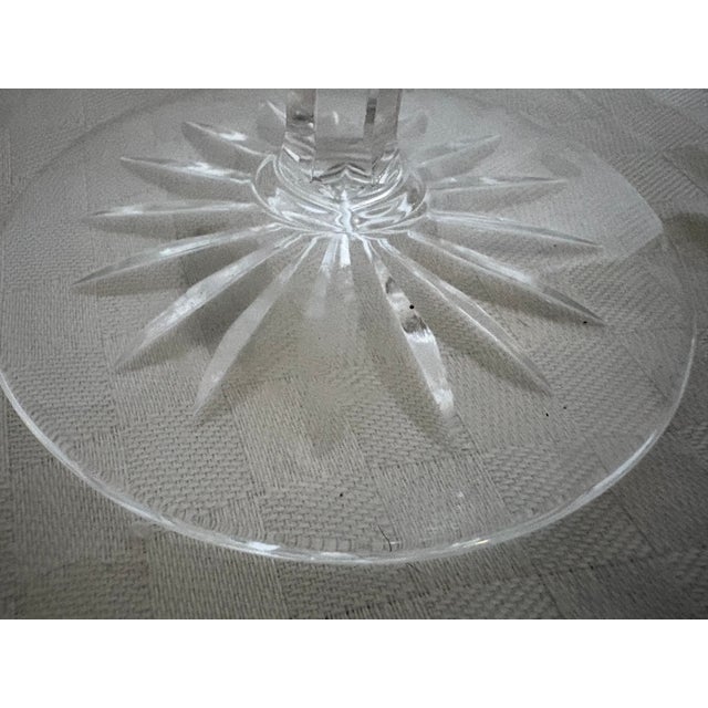 Vintage Waterford Cut Crystal Pedestal Compote For Sale - Image 9 of 10