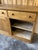 Wood Antique English Pine Dresser With Sliding Door Base For Sale - Image 7 of 8