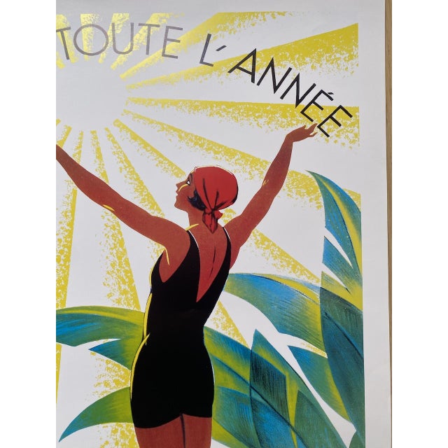 Vintage Juan Les Pins Poster, 1920s For Sale - Image 3 of 6
