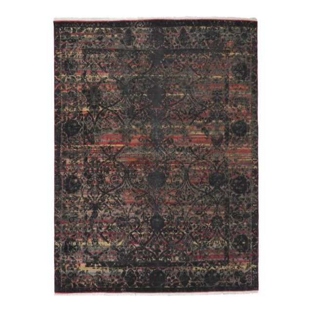 Vintage Style High-Low Textured Rug, 09'00 X 12'00 For Sale