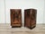 A splendid pair of original Art Deco bedside tables from the 1930s, crafted from fine walnut burl and featuring an elegant...