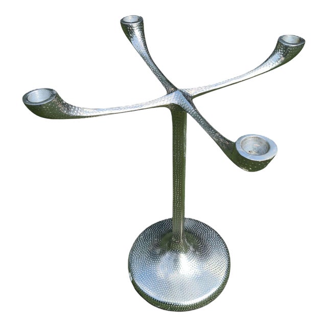 Large Brutalist Candlestick from Lambert, Germany, 1970s For Sale