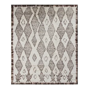 2020s Hand Knotted Moroccan Rug. 08'03" X 09'09"