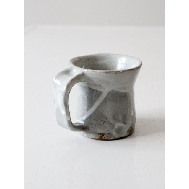 Vintage Studio Pottery Gray Mug For Sale - Image 10 of 11