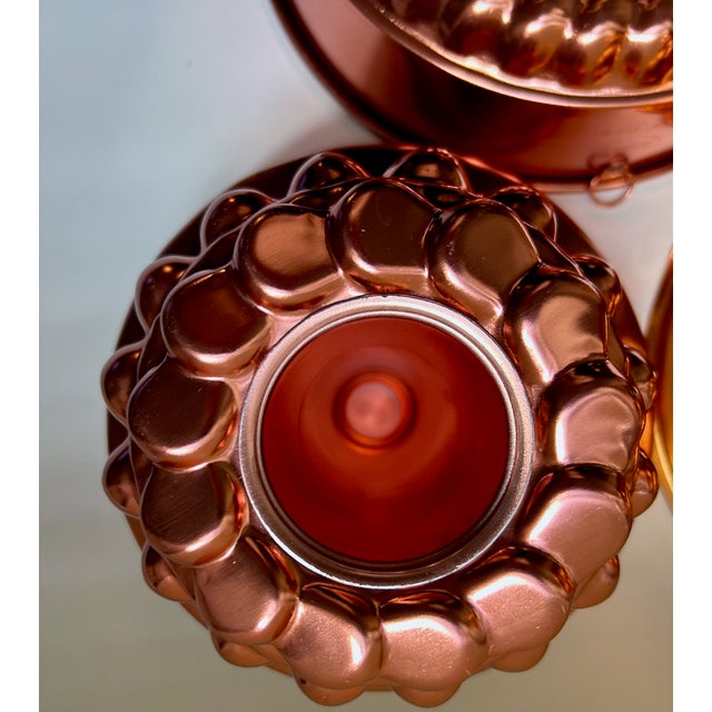 Vintage Copper Toned Aluminum Molds - Set of 3 For Sale - Image 14 of 18