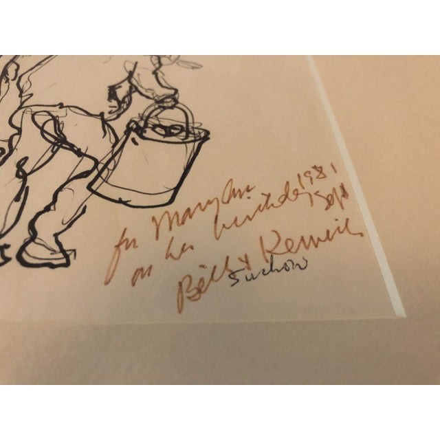 Early 20th Century Early 20th Century "Suchow" Minimalist Figurative Drawing by Kenneth Callahan, Framed For Sale - Image 5 of 5