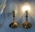 Italian Brass Glass Sconces, 1950s, Set of 3 For Sale - Image 4 of 18