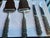1960s Vintage David-Andersen Cast Brutalist Pewter "Støpt Tinn" & Spar Stainless Steel Flatware Cheese Serving Set - 4 Pieces For Sale - Image 5 of 5