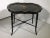 Mid 20th Century Mid 20th Century Vintage English Hand Painted Tole Tray Top Coffee Table For Sale - Image 5 of 8