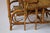 Brown French Riviera Rattan and Bamboo Recliner Chair, 1920s For Sale - Image 8 of 9