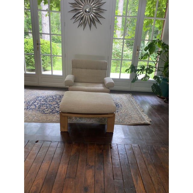 Set of Armchair and Otoman from Rolf Benz, Germany, 1980s For Sale - Image 3 of 15