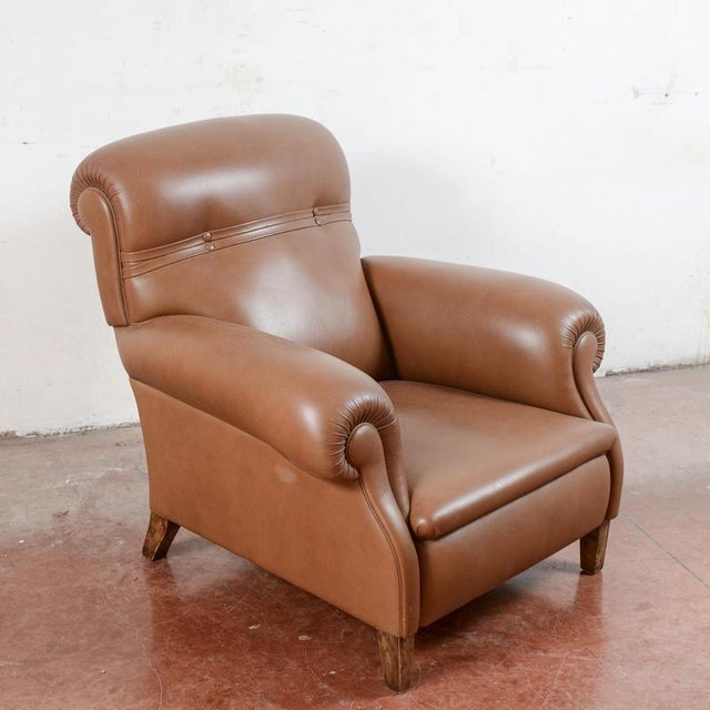 Armchair in Wood and Leather from Poltrona Frau For Sale - Image 3 of 18
