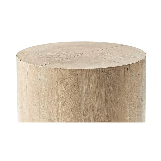 Organic Oak Accent Table For Sale - Image 4 of 4