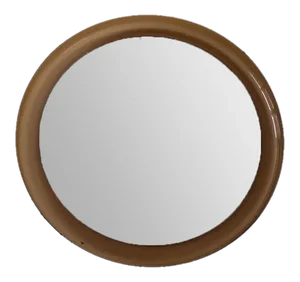 Round Acrylic Glass Wall Mirror by Makio Hasuike for Guzzini, 1970s