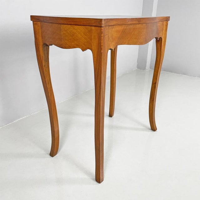 Italian Antique Rectangular Walnut Wood Desk, 1700s For Sale - Image 9 of 18