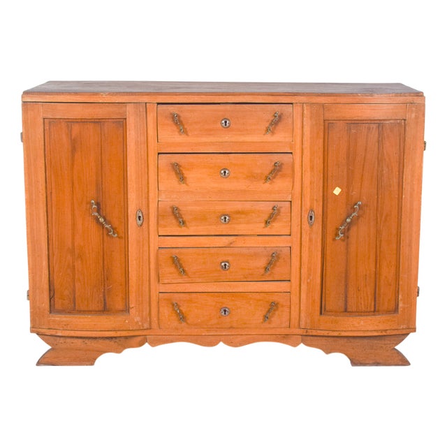 Antique Sideboard with Drawers and Doors, 1920 For Sale
