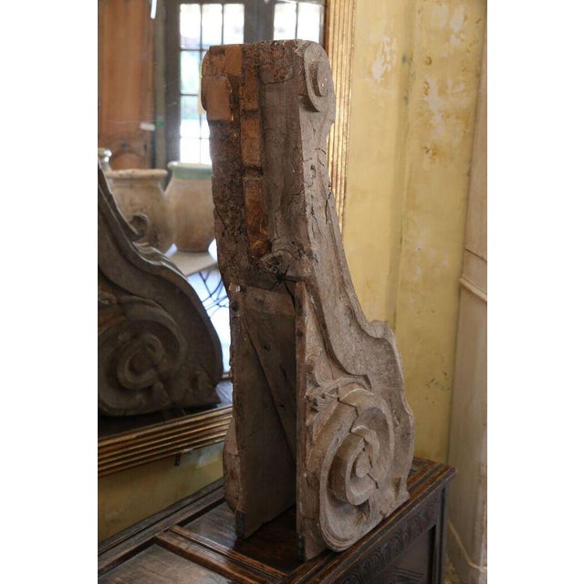 Late 19th Century Hand-Carved Oak Corbel For Sale - Image 5 of 7