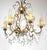 Antique Gilded Metal and Murano Glass Drop Chandelier, 1920s For Sale - Image 12 of 13