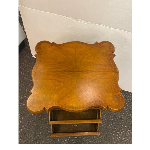 Mid 19th Century Flame Walnut Sewing Table Cabinet For Sale In Philadelphia - Image 6 of 10