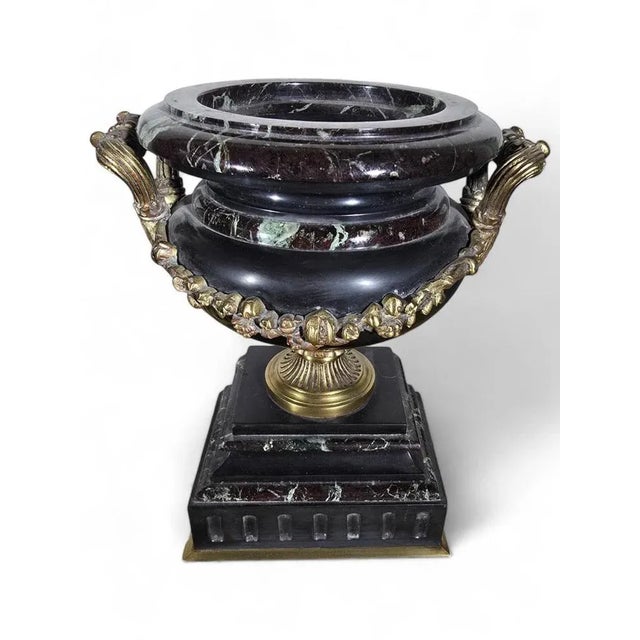 Century Marble and Gilt Bronze Decorative Cup, 1860 For Sale - Image 10 of 13