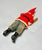 Christmas Antique Japanese Composition Santa Claus With Bottle Brush Tree, Circa 1930s For Sale In Raleigh - Image 6 of 8