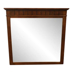 Ashley Furniture Contemporary Rustic 38" Dresser / Wall Mirror B442-26 - Burnished Dark Brown Finish