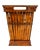 Brown Vintage Handcrafted Bamboo & Rattan Lattice Storage Basket – Chinoiserie / Coastal For Sale - Image 8 of 11