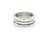 Contemporary Mid 20th Century Bvlgari B.zero1 Three-Band Ring in 18k White Gold w/Cert Size 7.5 / EU 56 For Sale - Image 3 of 9