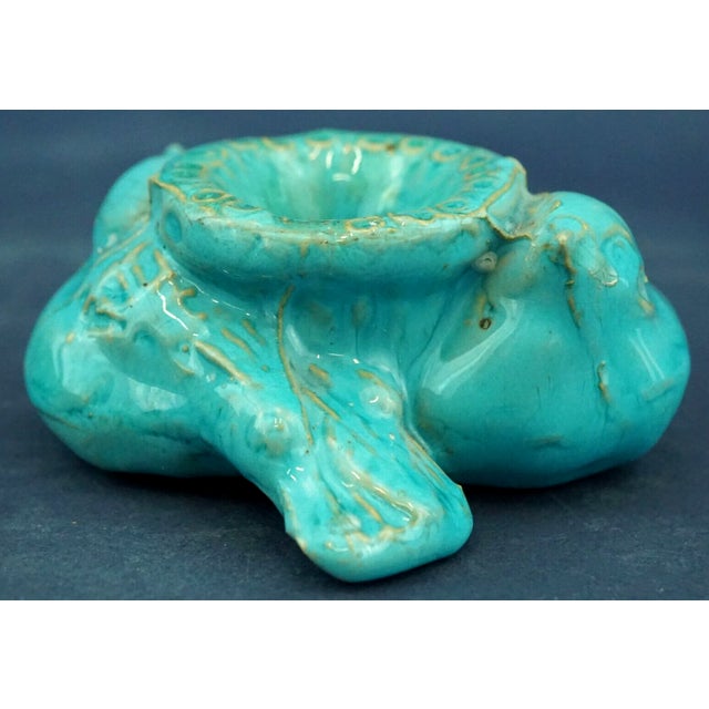 20th Century Majolica Bird Sculpture Candleholders from Domenico Matteucci, Italy, 1940s, Set of 2 For Sale - Image 9 of 18