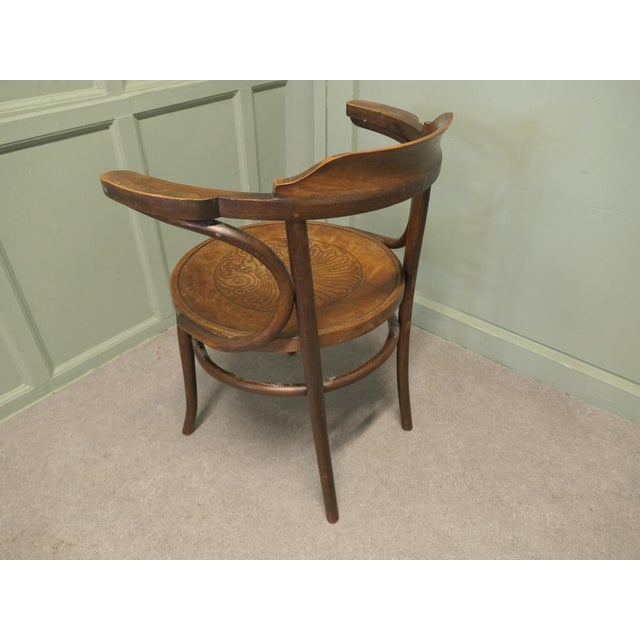 Large Roomy Bentwood Carver Chair This Is a and Charming Piece, 1900 For Sale - Image 3 of 8