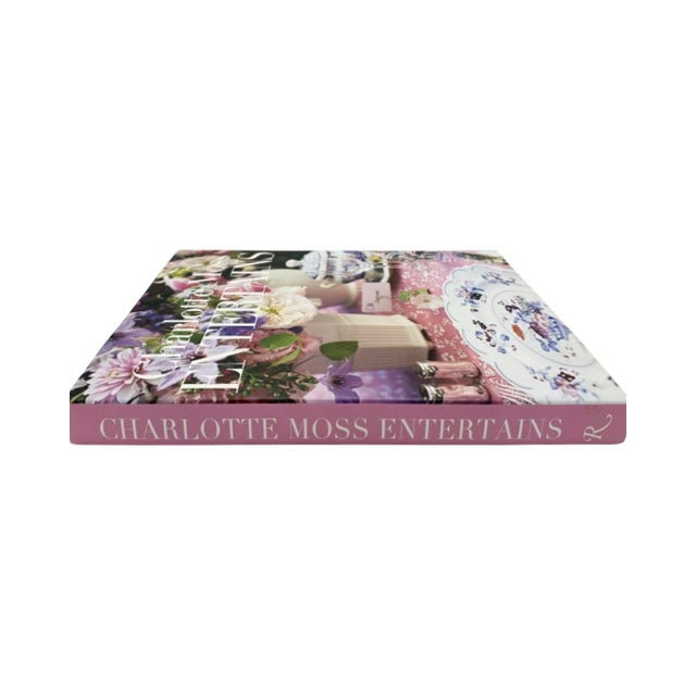Pink Charlotte Moss Entertains Rizzoli 2018 Hardcover Book For Sale - Image 8 of 12