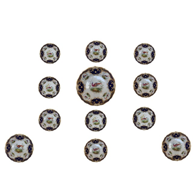 Mid 20th Century Mid 20th Century Royal Doulton Bone China Bird Plates - Set of 12 For Sale - Image 5 of 5