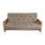 Rustic Log Wood Futon Sofa With Tufted Mattress For Sale