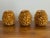 Gold Pinecone Candlestick Holders, Set of 3 For Sale - Image 4 of 4