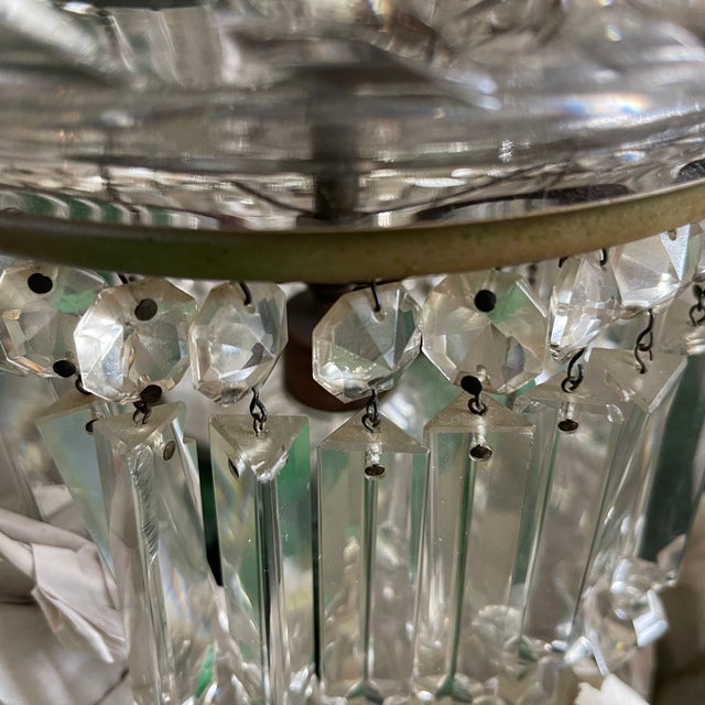 Antique Crystal Mushroom Lamp Chairish