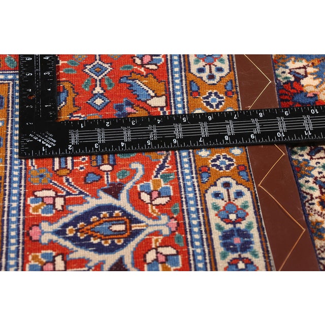 Vintage Persian Mahi Tabriz Rug - 06'06 X 09'06 For Sale In Dallas - Image 6 of 9