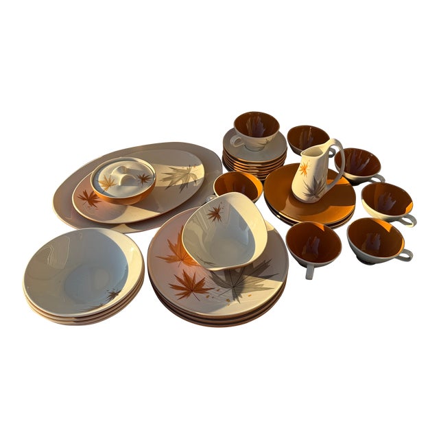 Ben Seibel Iroquois Autumn Harvest Dinnerware- 30 Pieces For Sale